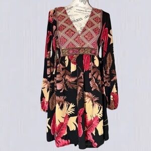 Shein, Trendy Fit And Flare Dress With Jacquard Elements